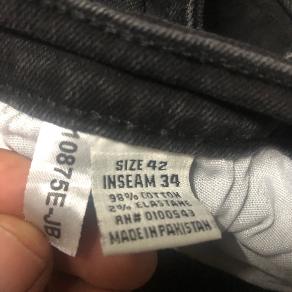 Evolution In Design Break The Rules Black Denim Jeans With Color Accents 42/34. - Picture 7 of 7